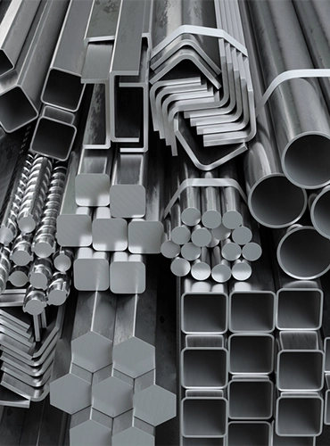 Industrial-grade sand, limestone, gypsum

Cementitious materials

Metals and alloys (aluminum, copper, iron)